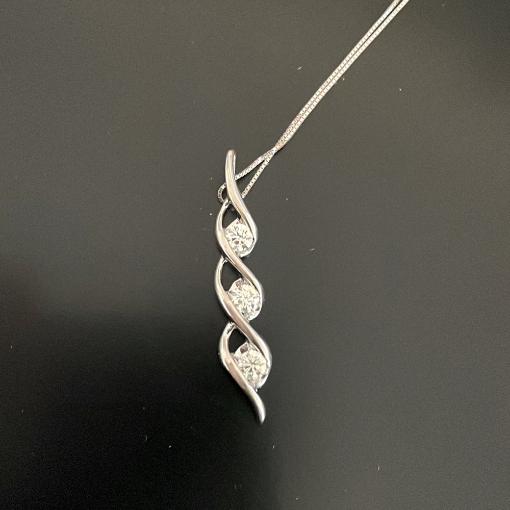 Past, Present, Future Diamond Necklace